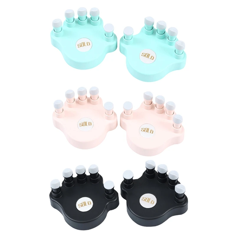 

SOLO Finger Trainers, 1Pair Hand Grip Exerciser Ergonomic Silicone Piano Trainer With 5 Tension Round Keys