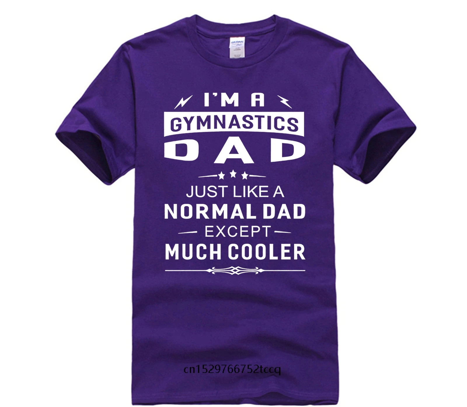 

Fashion T Shirt 100% Cotton Im A Gymnastics Dad Men Great Gifts Idea For Father T Shirt