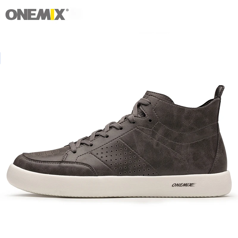 

Мужские дышащие легкие кожаные кроссовки ONEMIX, новинка 2021, модная повседневная обувь для бега, спортивная обувь для ходьбы и бега на открытом...
