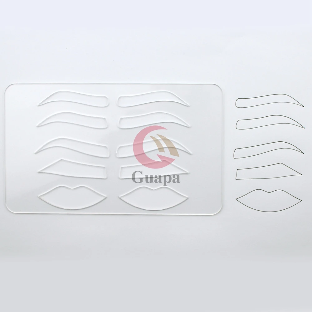 Прозрачный трафарет для бровей и губ | Красота здоровье