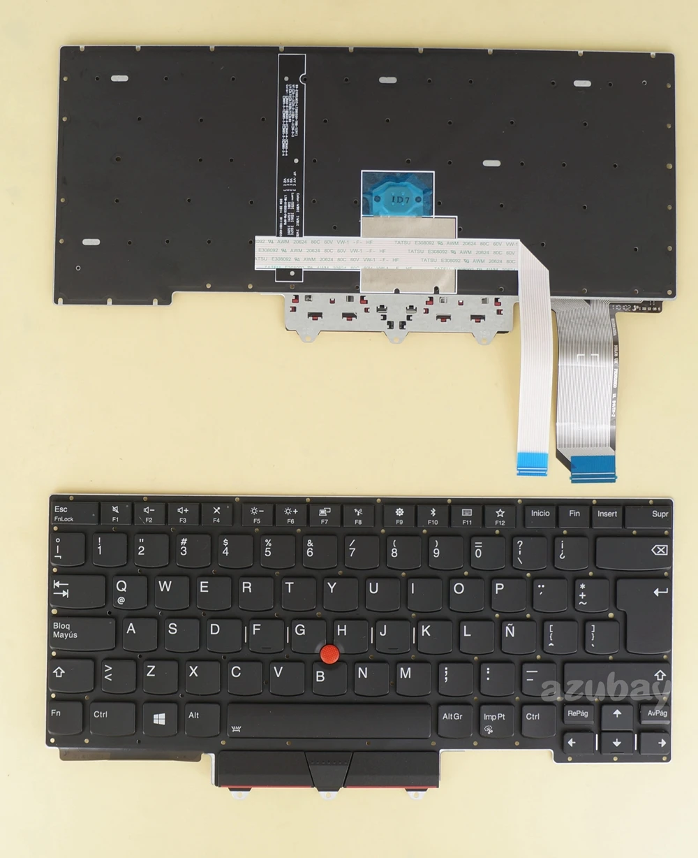 

Latin Spanish Keyboard for Lenovo Thinkpad E490S (Type 20NG), E14 Gen 1 (20RA 20RB) V185920DK1 V185920BK1 PK131D53B26, Backlit