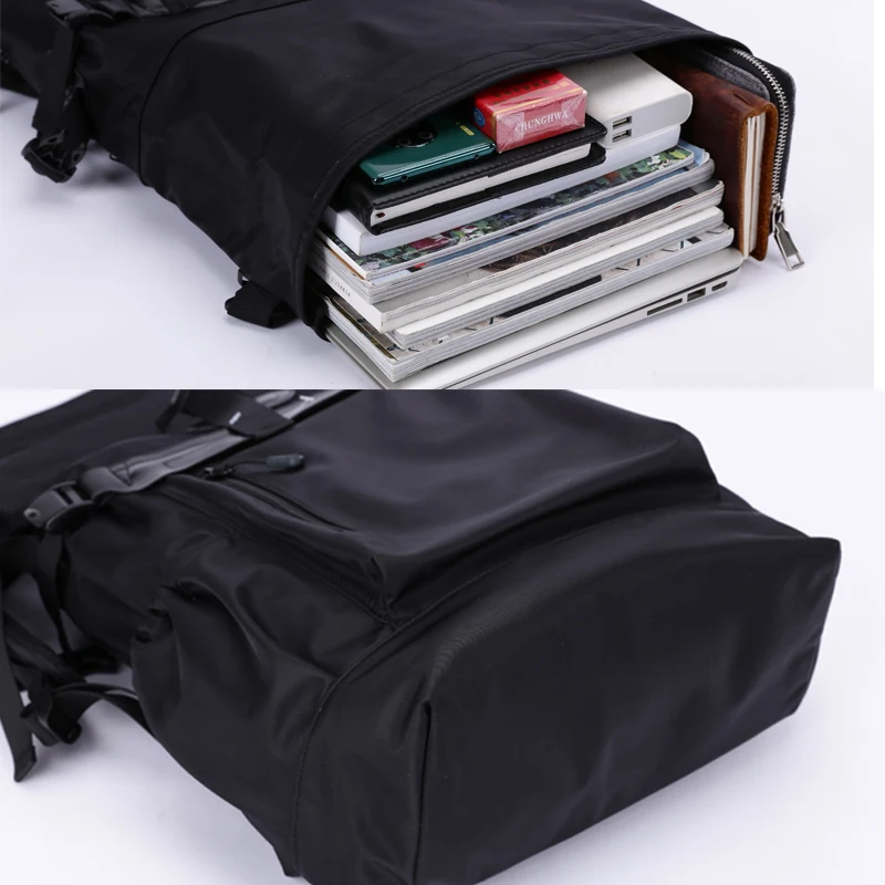 

Men Backpack Rolltop Laptop Compartment Anti Theft Backpack Waterproof Travel BackPack Male Mochilas Casual Men Schoolbag