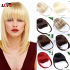 LUPU челка на заколке передние блузки парик с бахромой натуральные синтетические накладные волосы шиньоны черные коричневые для женщин