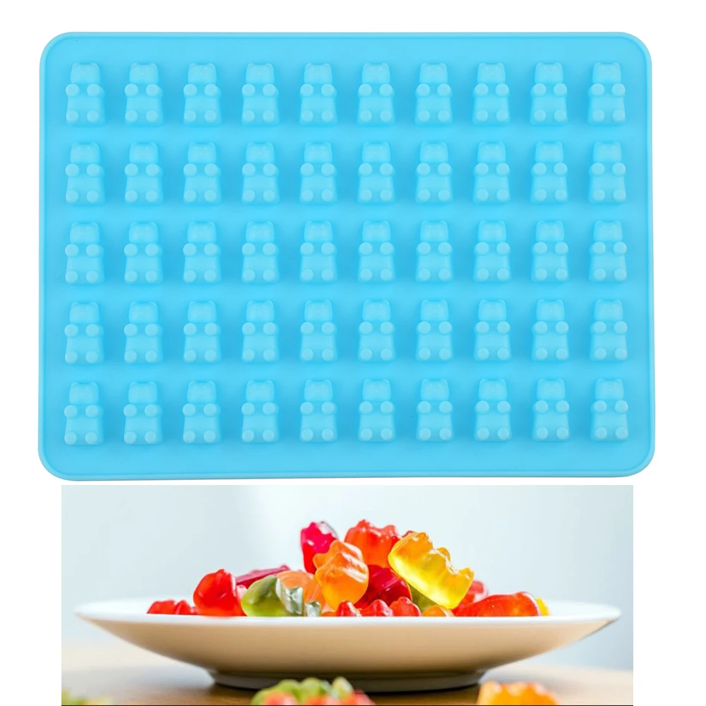 Силиконовая форма для шоколада 50 шт. в форме медведя желе помадки формы печенья