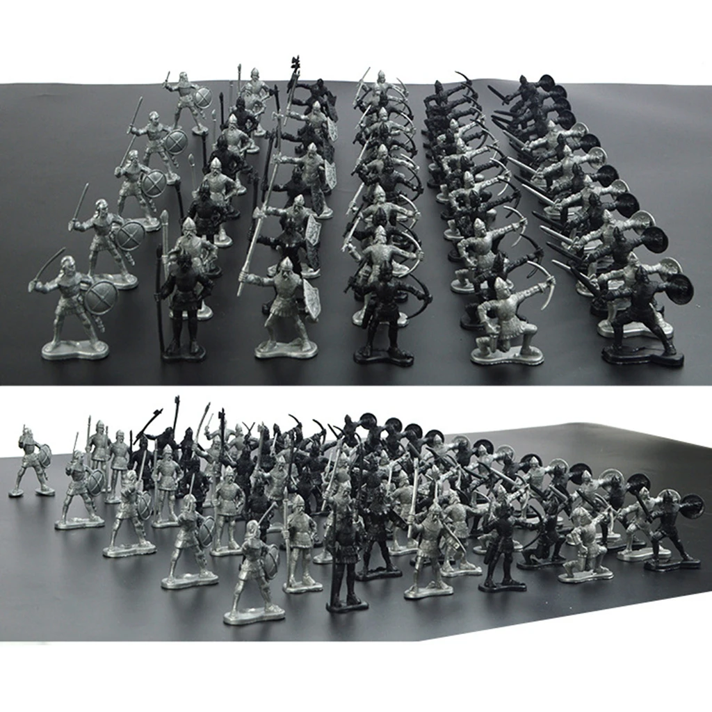 60 шт./упак. рыцарь свободно стоящий детский подарок военные фигурки модель