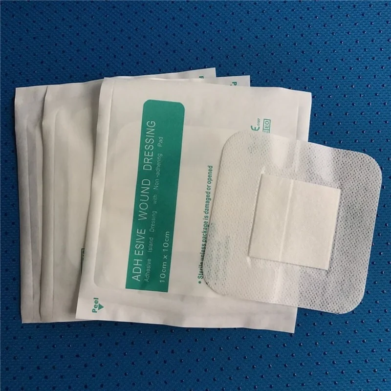 

5pcs Disposable Medical Non-woven Waterproof Wound Dressings Paste Sterile Gauze Piece Non-woven Big Band Aid