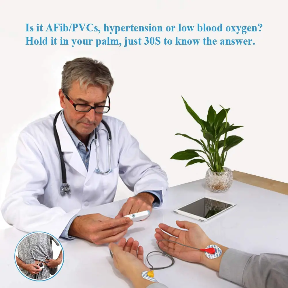 Портативный монитор ЭКГ Checkme Pro для апноэ во время сна Домашнее использование