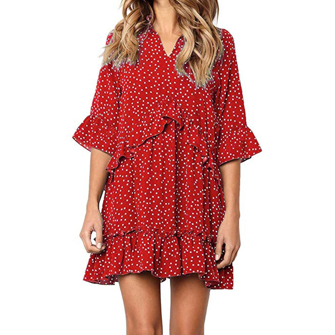 Женские 2021 летнее платье с цветочным рисунком и низким вырезом Boho мини Открытое