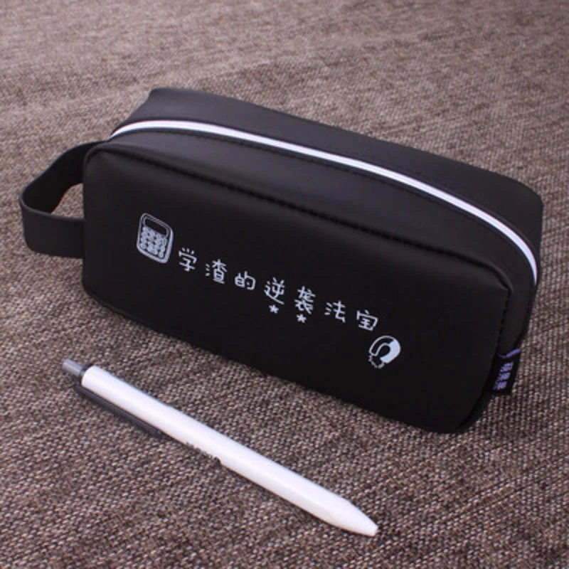 

Creative Chinese Character Large Capacity Pencil Bag PVC Pencil Case Kawaii Pencil Box Stationery School Supply