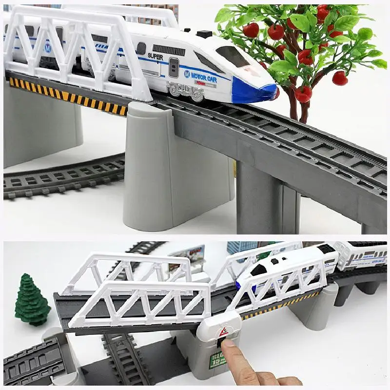 

Electric Simulation High-Speed Railway Train Track Toy Vehicles Electric Engineering Rail Car Harmony Small Train Race Track Toy