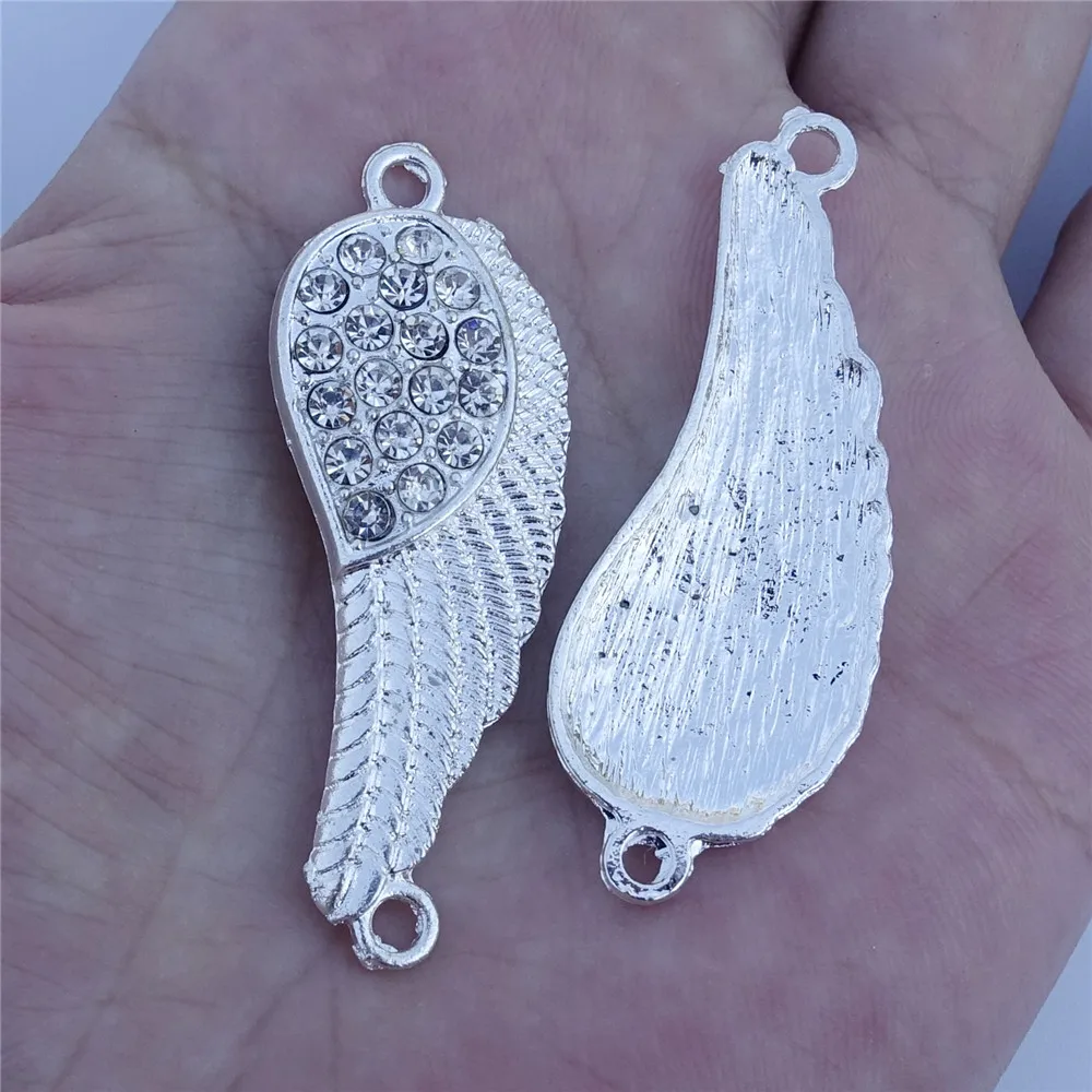 Соединители для браслетов и ювелирных изделий ангельские крылья из