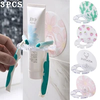 3pcs plastic toothbrush holder toothpaste storage rack shaver tooth brush dispenser shelf bathroom organizer accessories tools