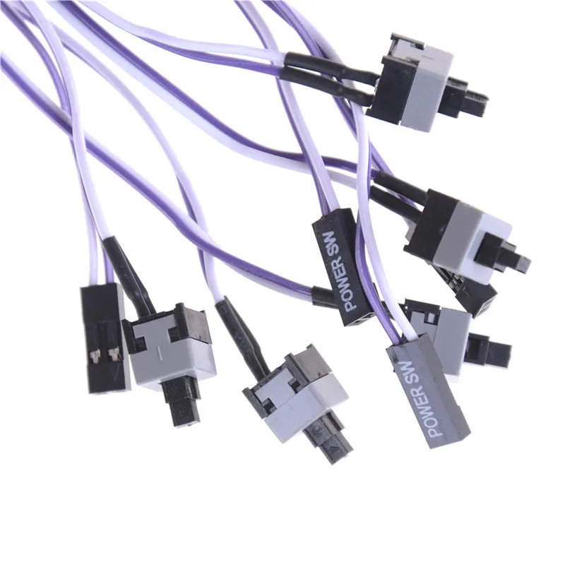 5 шт. ремонт PC питания Мгновенный кнопочный переключатель соединительный