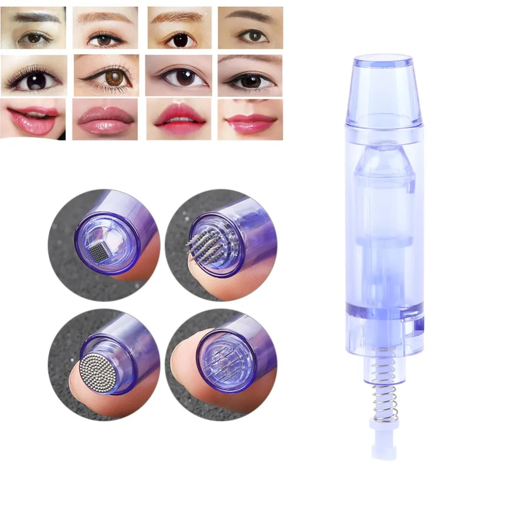 

Hot Sale 1Pc Disposable Tattoo Cartridge Needle With Cap Permanent Makeup Nano Microling-Needle Head 13 Size Tattoo Machine Tip