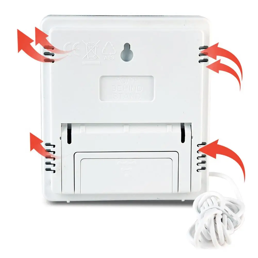 Электронная метеостанция с гигрометром и ЖК дисплеем|Термометры градусники| |