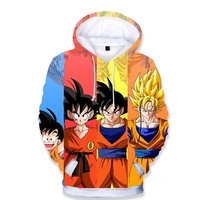 dragon ball childrens clothing digital color printing kakalott animation 3 8 year old boys and girls sweater baby hoodies