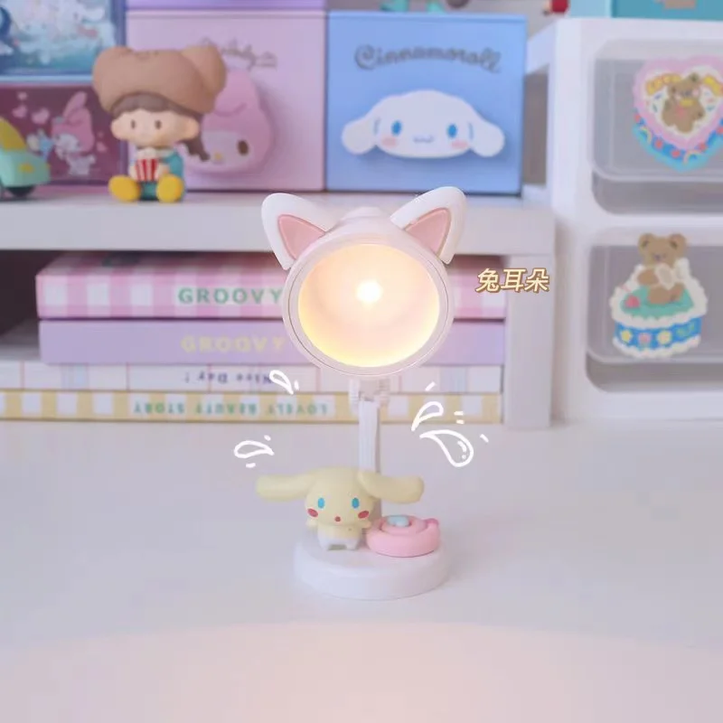 Sanrioed Kawaii My Melody Cinnamoroll Kt мини настольная лампа аниме милая творческая Diy девушка