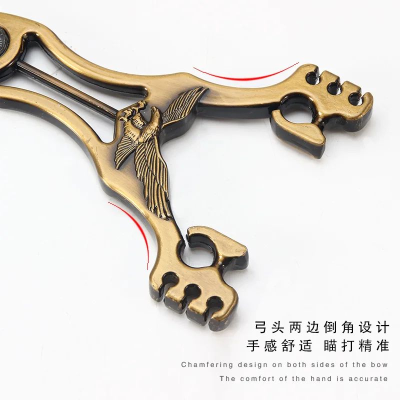

Professional Slingshot Hunting Powerful Catapult Stainless Steel Hunter Aluminium Alloy Sling Shot Caza with Stretching Wrist