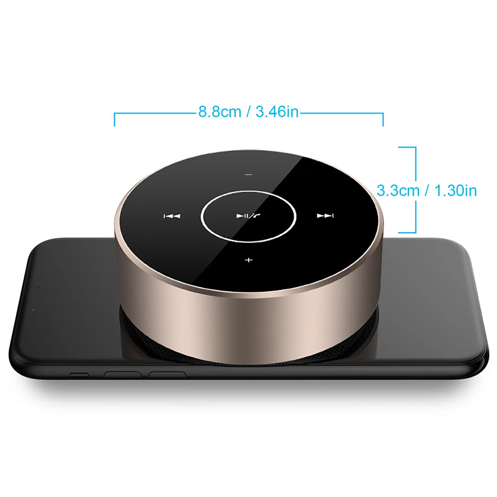 

ZK30 A6 Portable TWS Bluetooth Speaker Wireless Touch Panel Stereo Subwoofer AUX Audio TF Card MP3 Player with Mic