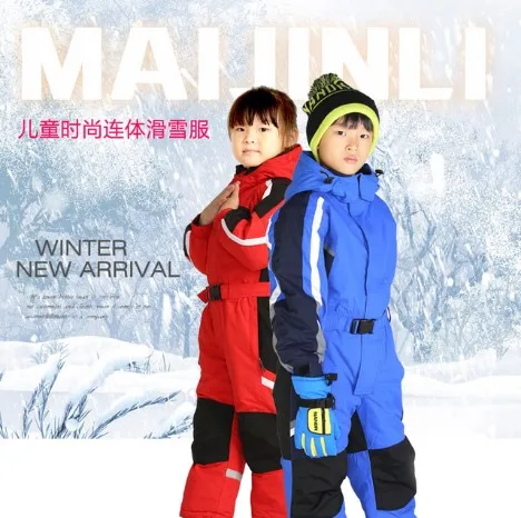 2019 лыжные костюмы Детский водонепроницаемый комбинезон для прогулок на открытом