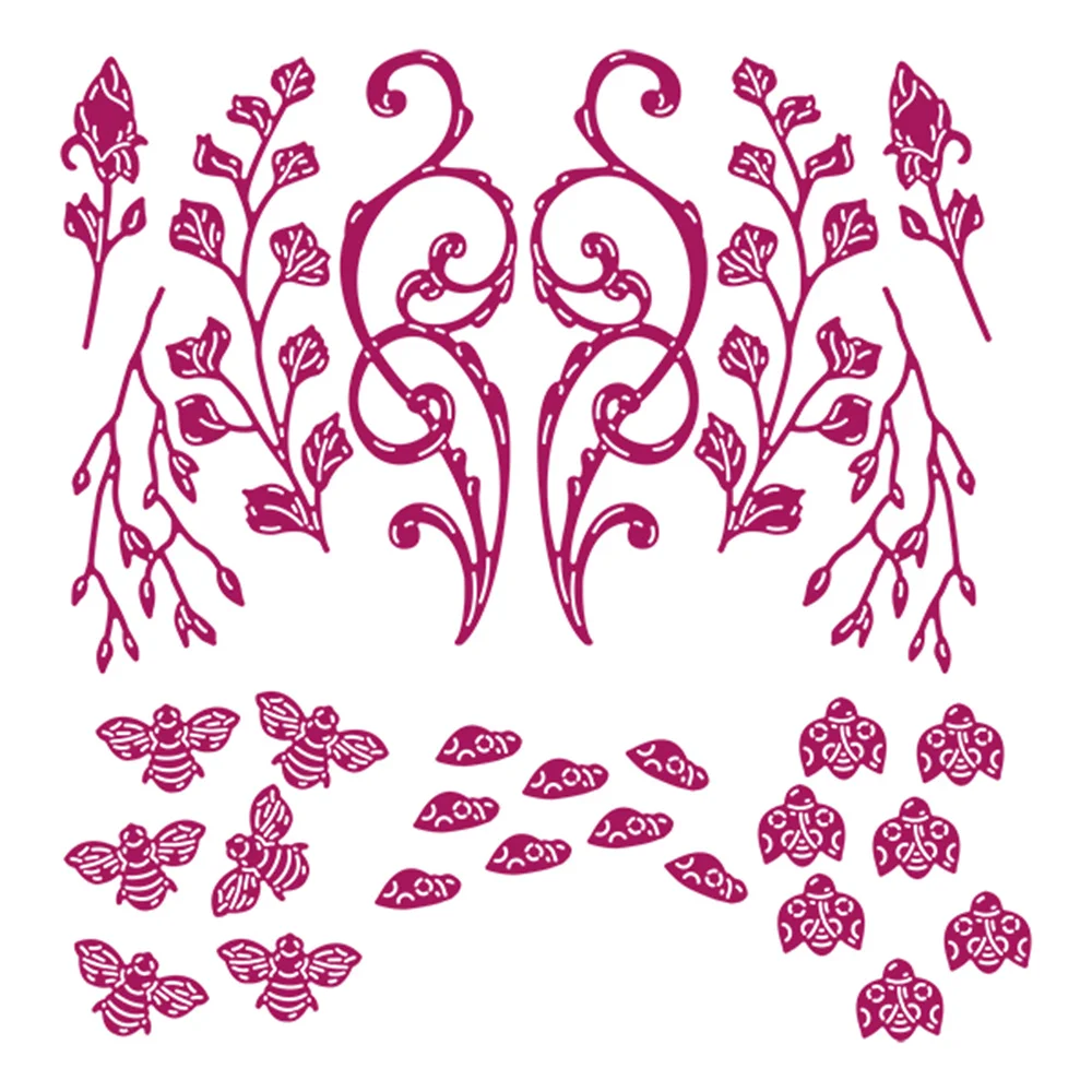 

Arrival Diy Carnation Crafts Je Ne Ce Quoi Reusable New Metal Cutting Dies Scrapbooking Diary Album Decoration Embossing Folders
