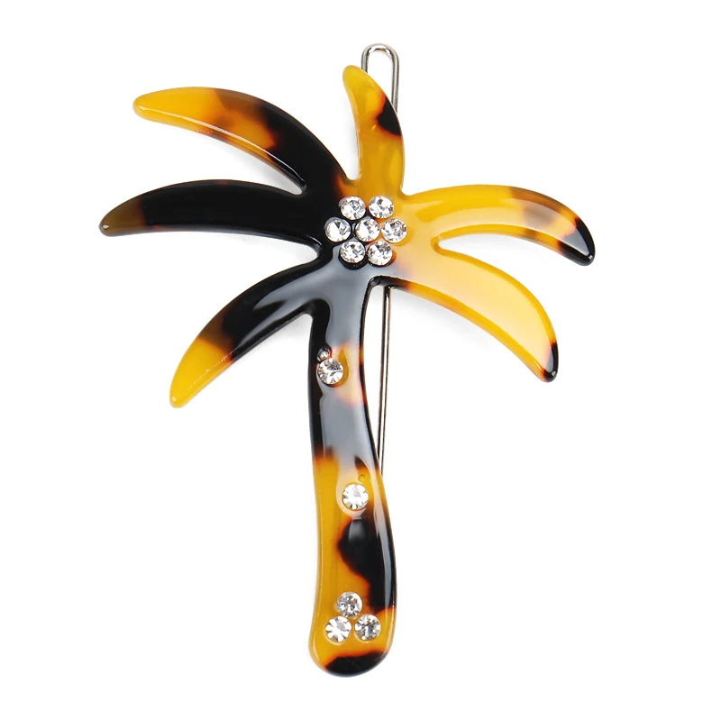 

Exotic Hairpin Coconut Tree Women Hair Ornaments Sexy Halloween Head Adornment Acetate Hair Clips