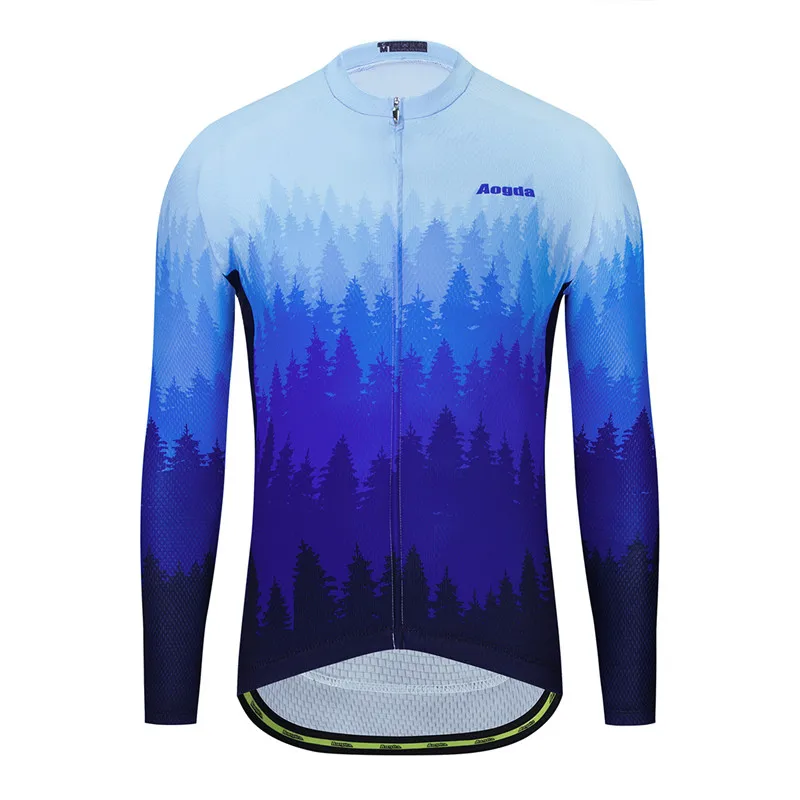 Aogda велосипедный Джерси 2020 с длинным рукавом для горного и шоссейного велосипеда
