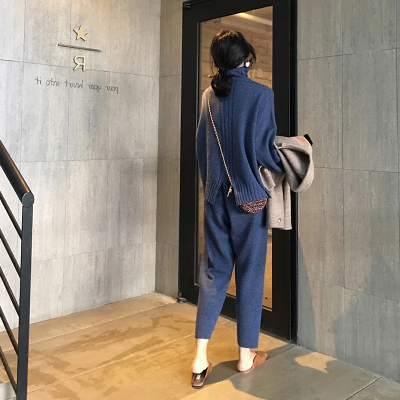 Женский трикотажный костюм RICORIT 2 предмета в комплекте вязаные штаны Нас с