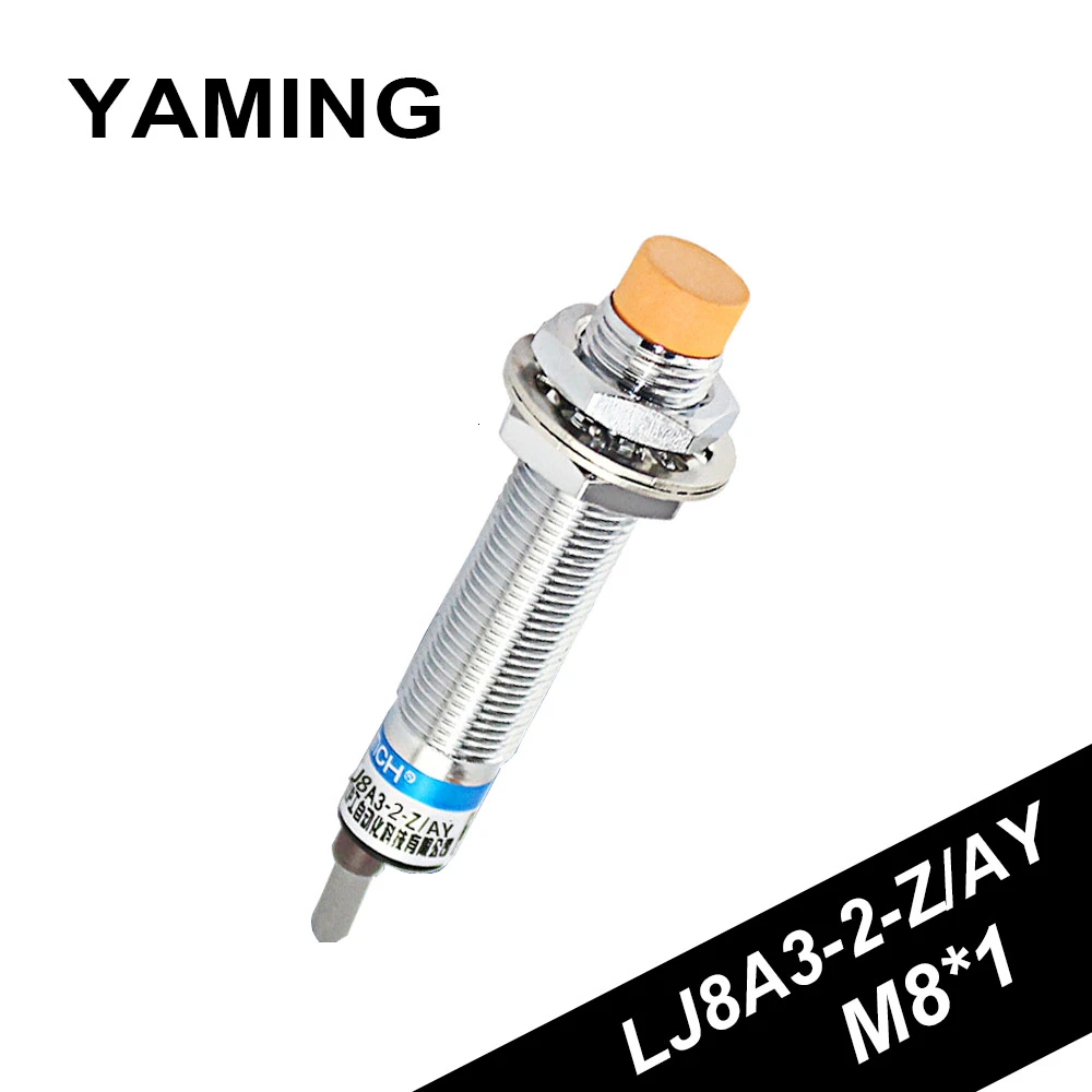 LJ8A3 2 Z/AY Индуктивный бесконтактный выключатель M8 PNP постоянный ток три провода NC