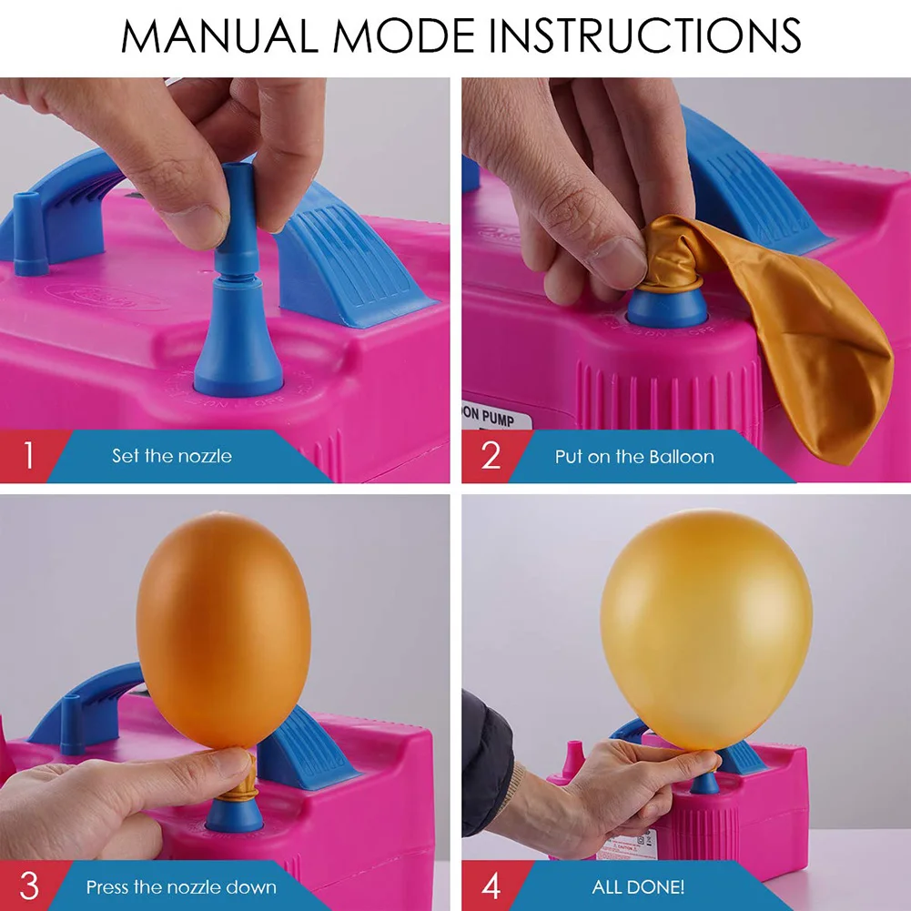 Электрический воздушный насос с двумя отверстиями 220 В/110 В|Воздушные шары и