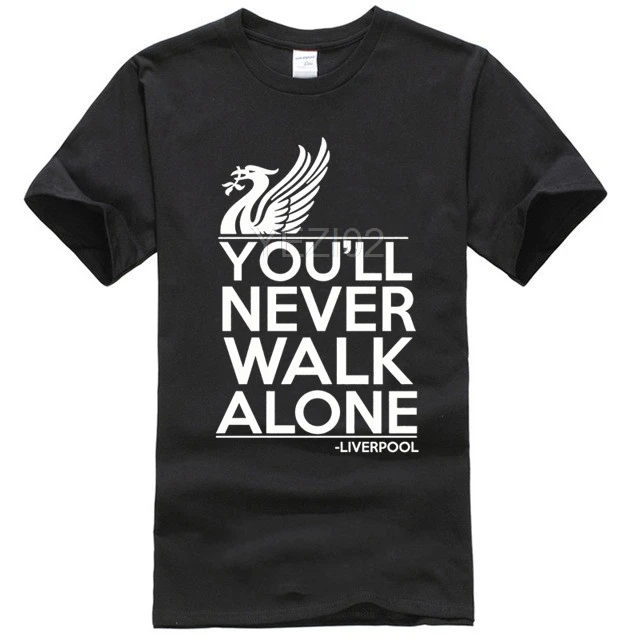 Ливерпуль футболка you'll never walk alone футбол Фан Клуб YNWA Мужская Подарочная