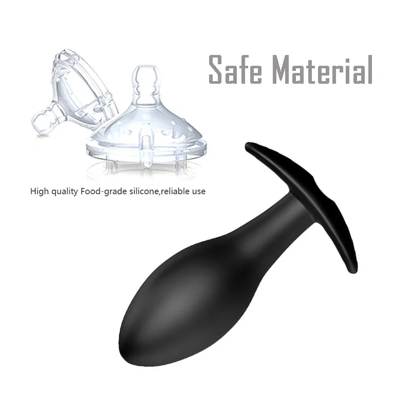 Черная Анальная пробка Анальный вибратор для мужчин Мужской мастурбатор 12