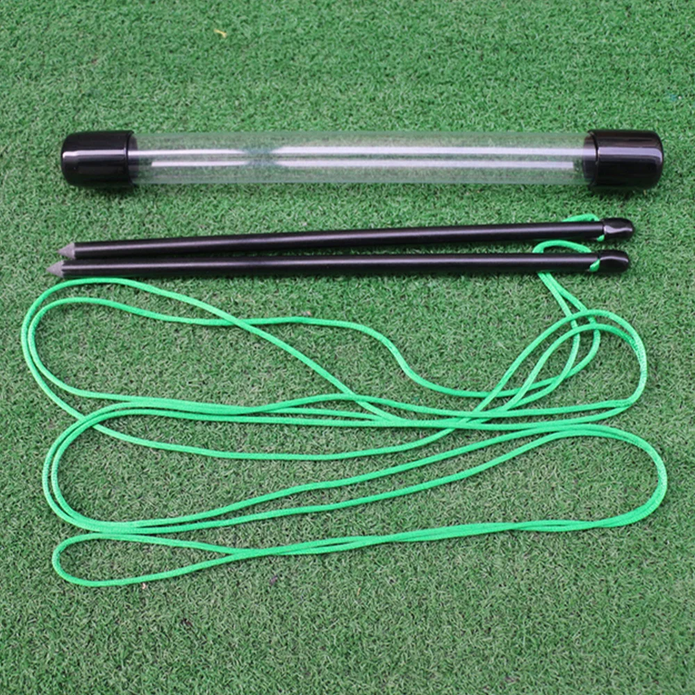 

1 Set Professional Training Aids Alignment Sticks Swing Putting String with Pegs for Beginners Practice