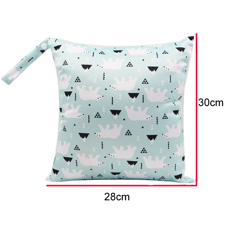 Многоразовая сумка из узорчатой ткани Wetbag полярный медведь отпечатанного
