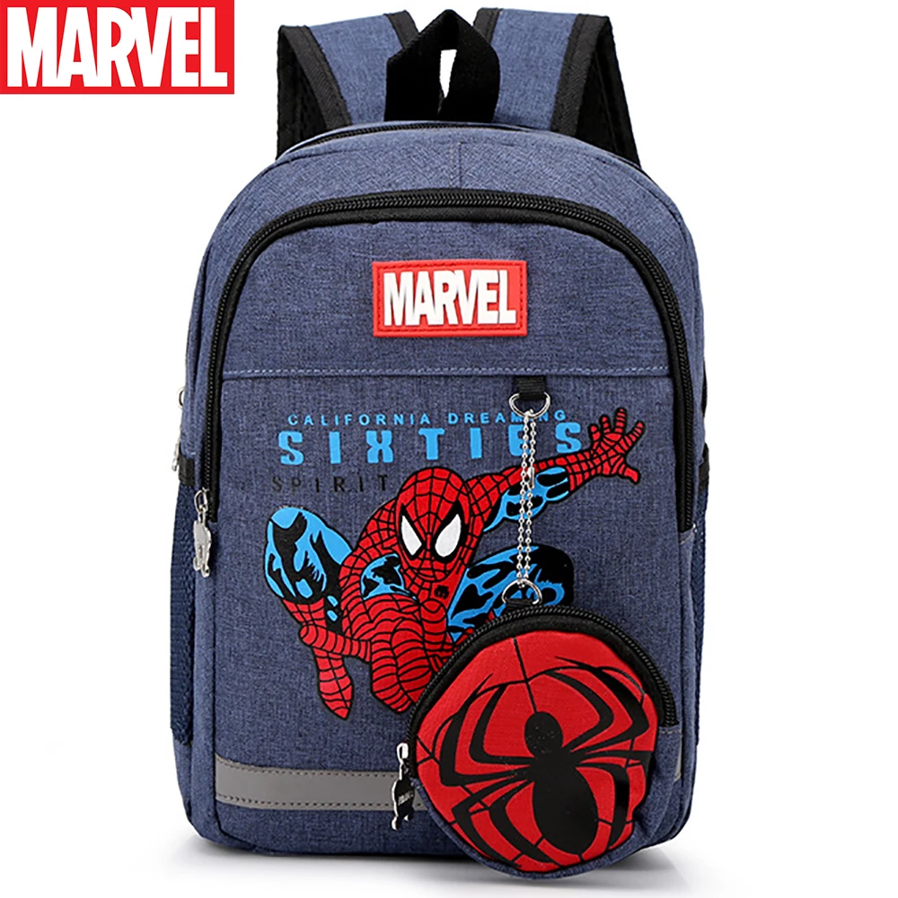 Детский рюкзак Marvel для студентов Спайдермен Капитан Америка 2 комплекта