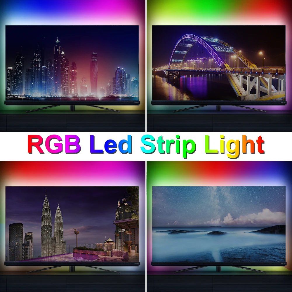 Светодиодная ленсветильник RGB 2835 водонепроницаемая лента rgb 5 В Диодная s гибкая