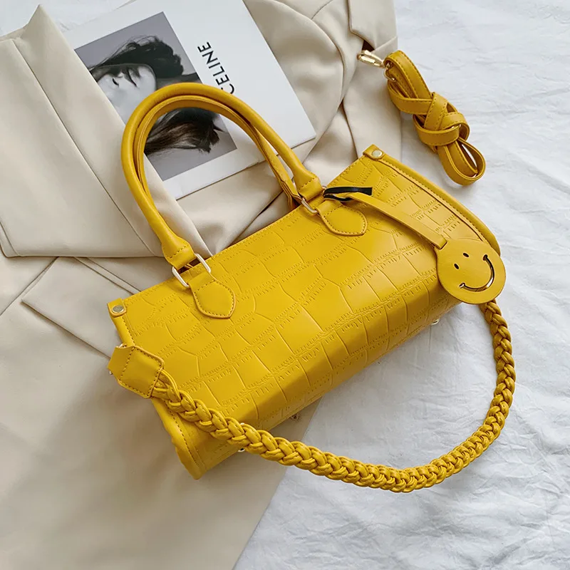 

Stone Grain Leather Messenger Handbags Portable New Trend One-Shoulder Designer Brand Business Travel Underarm Bag Recommended