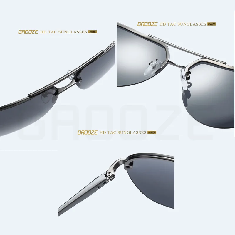 

GAOOZE Polarized Sunglasses Anti-glare Glasses for Driving Pilot Round Glasses Vintage Sunglasses for Men Polarized Oculos LXD95