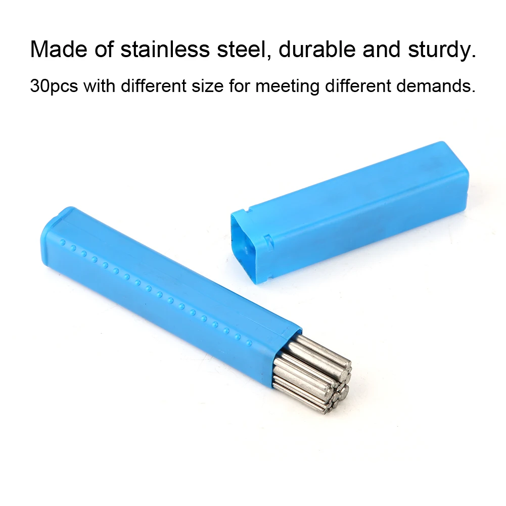 30 шт./кор. нержавеющая сталь порошковой стержень провода 0 5 мм Мульти Размеры