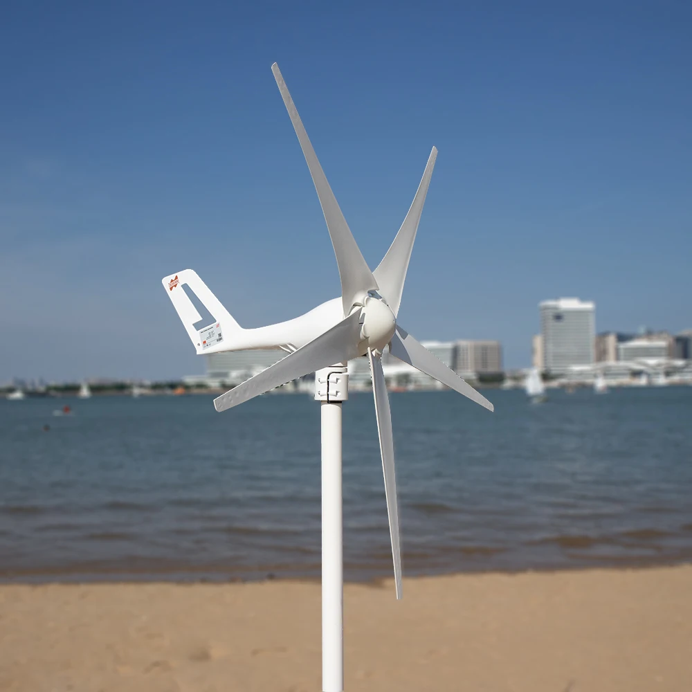 Бесплатная доставка! 12 В или 24 постоянного тока с 5 лезвиями 400 Вт ветрогенератор