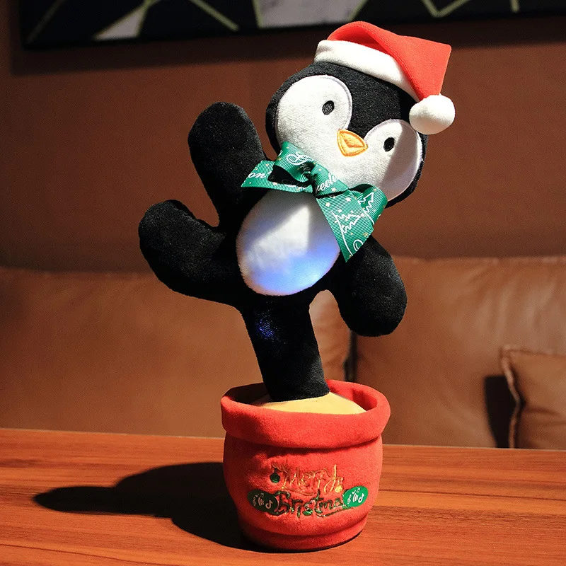 Christmas Tree Plush Toy Electric Singing 3 Songs Dancing And Twisting Luminous To Send a Gift Decorations | Дом и сад
