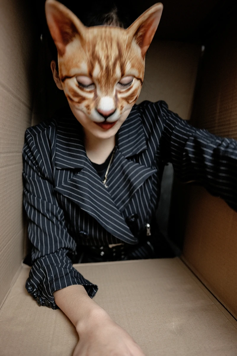 Сексуальная маска кота для косплея на половину лица женская Хэллоуин Рейв