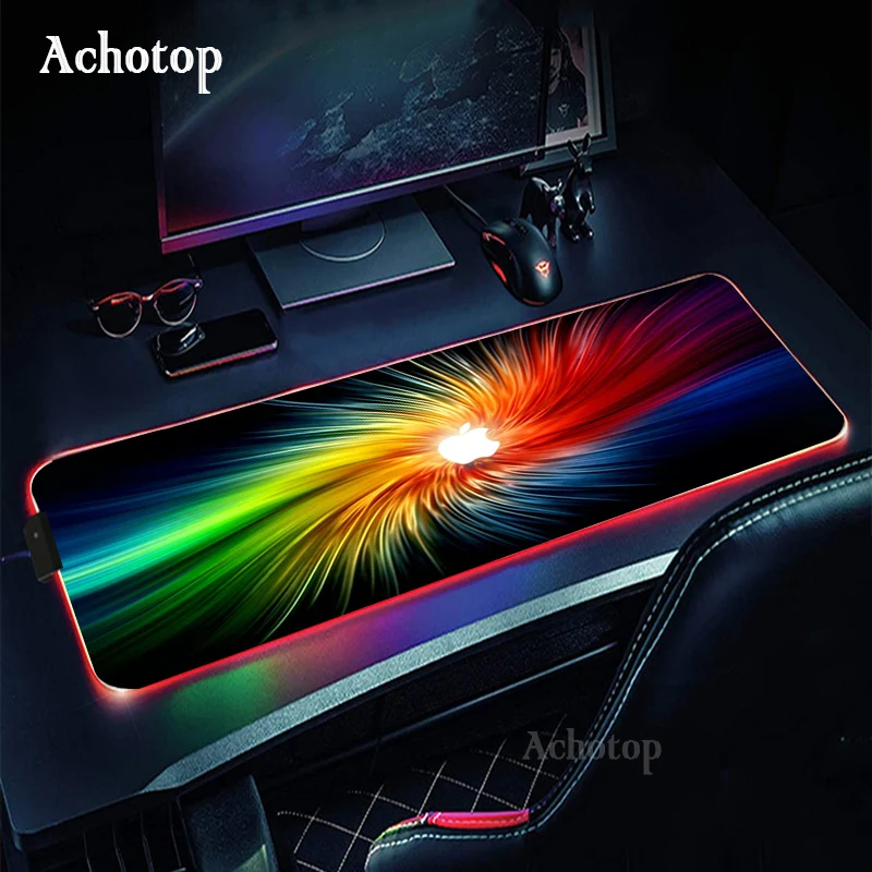 

Gaming Mouse Pad Computer Mousepad RGB Large Apple Mouse Pad Gamer XXL Mouse Carpet Big Mause Pad PC LED Desk Play Mat Pads