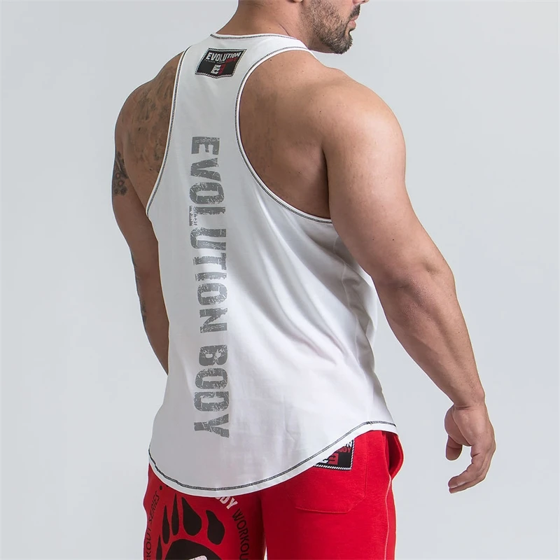 

Men's sports muscle brother vest casual training breathable elastic casual sleeveless fitness I-shaped vest