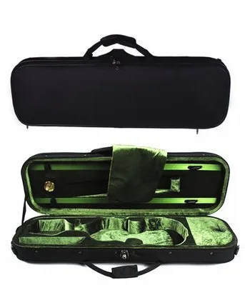 

Freeshipping 4/4 Oblong Violin Case Foam Square violin box violin storage box with lock hygrometer