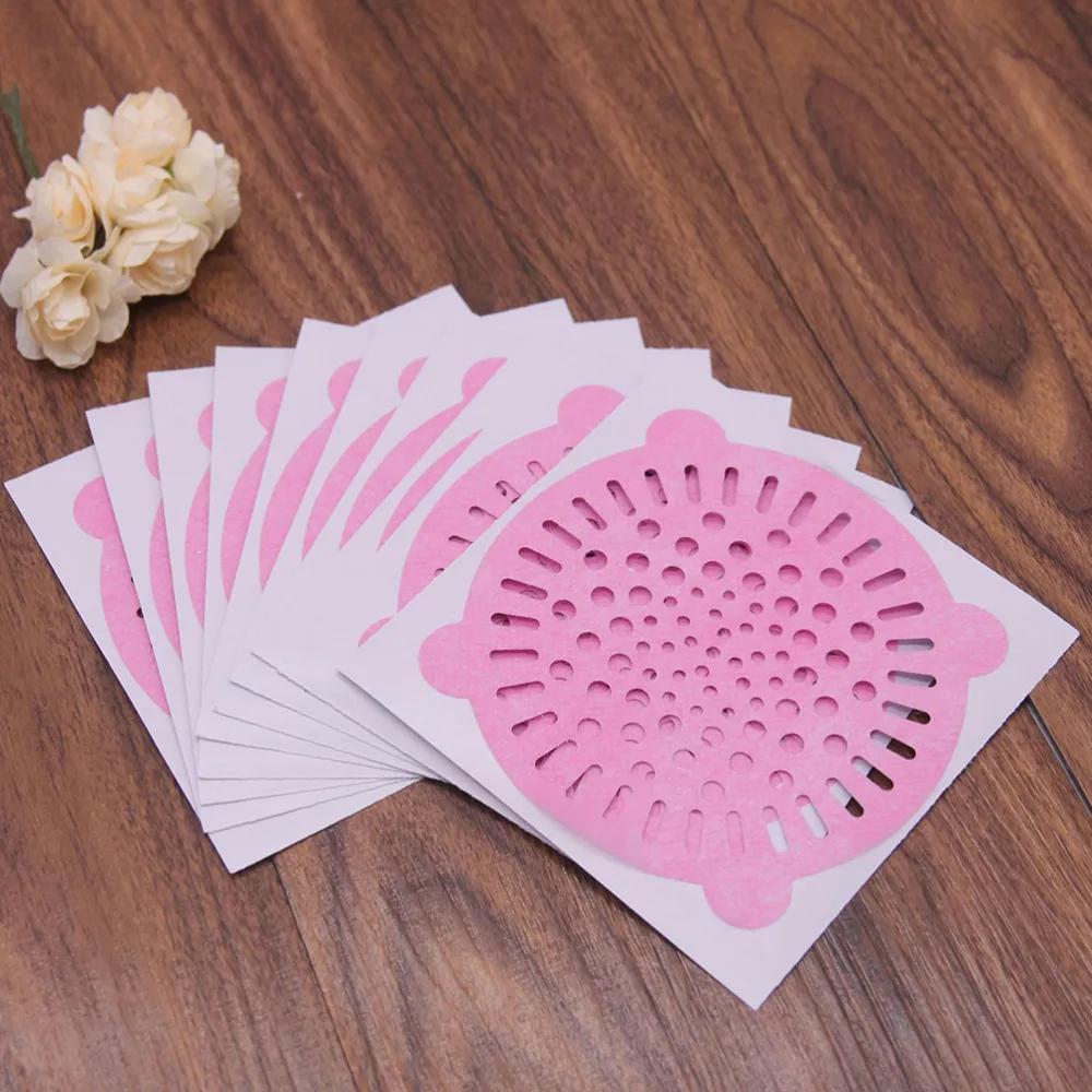 

20pcs Disposable Drain Hole Filtering Sticker Toilet Anti-blocking Stickers