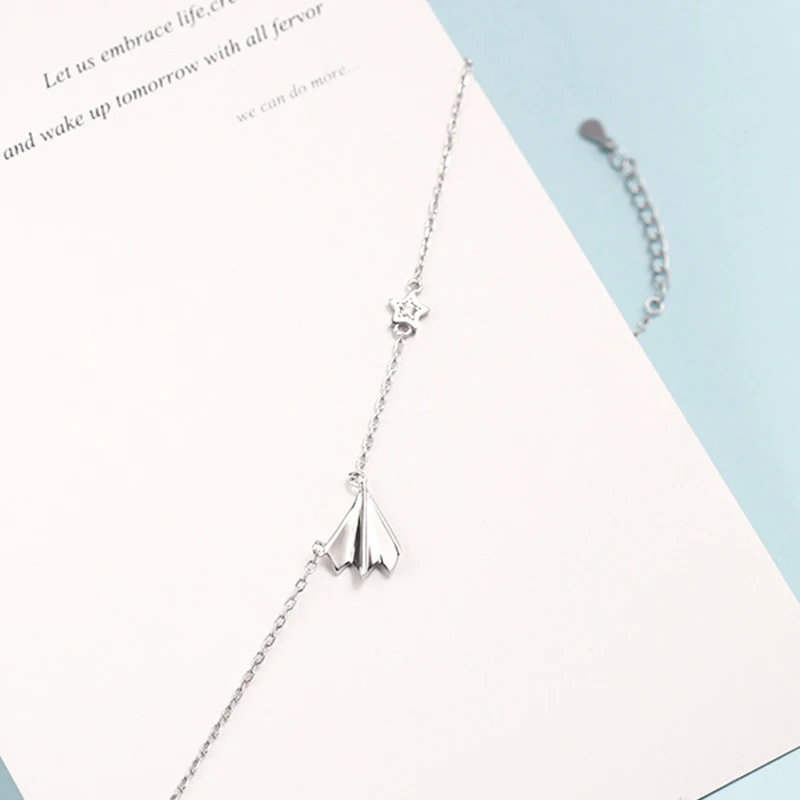 Креативное бумажное ожерелье с подвеской в виде звезды самолета Женские