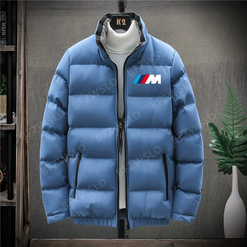 

Модная новинка для bmw осень-зима Мужская модная верхняя одежда мужские утепленные куртки с воротником-стойкой повседневное спортивное паль...