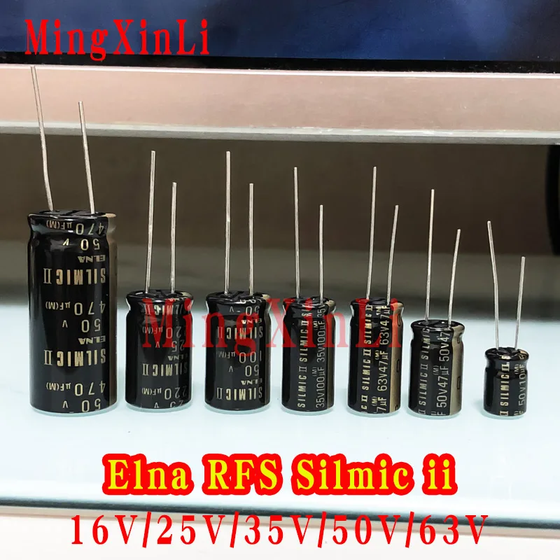 

1PCS RFS SILMIC II 16V 25V 35V 50V 1UF 2.2UF 4.7UF 10UF 22UF 47UF 100UF 220UF 470UF Silk fiber audio capacitor