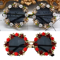 sunglasses women brand designer baroque sunglasses hollow metal carving fashion accessories ladies vintage shade uv400